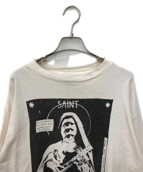 SAINT MICHAEL（セントマイケル）SAINT MICHAEL (セントマイケル) LS TEE W.I.H ホワイト サイズ:Mの古着・服飾アイテム