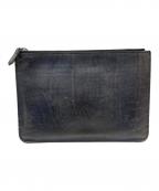 Berlutiベルルッティ）の古着「カリグラフィレザークラッチバッグ」｜グレー