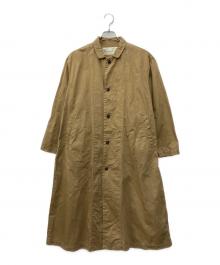 HARVESTY（ハーベスティー）の古着「コットン チノクロス オーバー コート」｜ベージュ