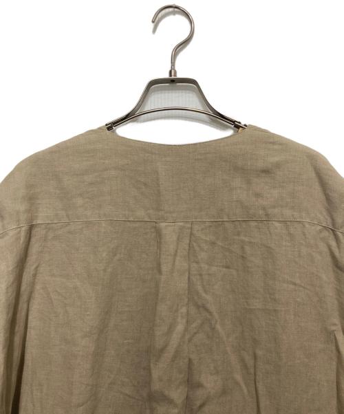 ORCIVAL（オーシバル）ORCIVAL (オーシバル) リネンクロスノーカラーコート ベージュ サイズ:SIZE 1の古着・服飾アイテム