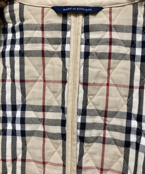 BURBERRY LONDON（バーバリーロンドン）BURBERRY LONDON (バーバリーロンドン) 裏地ノヴァチェック柄キルティングジャケット ベージュ サイズ:Lの古着・服飾アイテム