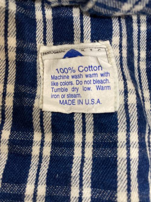 POST O'ALLS（ポストオーバーオールズ）POST O'ALLS (ポストオーバーオールズ) パラカチェックサルベージパーカー ネイビー サイズ:Sの古着・服飾アイテム