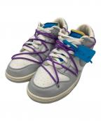 NIKE×OFFWHITEナイキ×オフホワイト）の古着「Dunk Low 1 OF 50 47 Sail/Neutral Gray」｜ホワイト×グレー