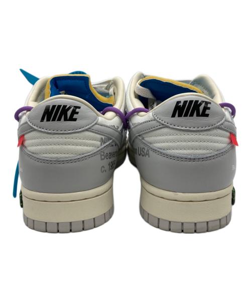 NIKE（ナイキ）NIKE (ナイキ) OFFWHITE (オフホワイト) Dunk Low 1 OF 50 47 Sail/Neutral Gray ホワイト×グレー サイズ:27㎝の古着・服飾アイテム