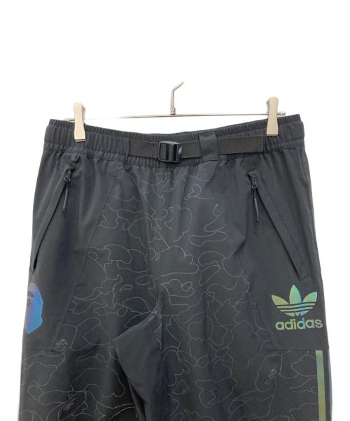 adidas（アディダス）adidas (アディダス) A BATHING APE (アベイシングエイプ) SLOPETROTTER PANTS ブラック サイズ:Sの古着・服飾アイテム
