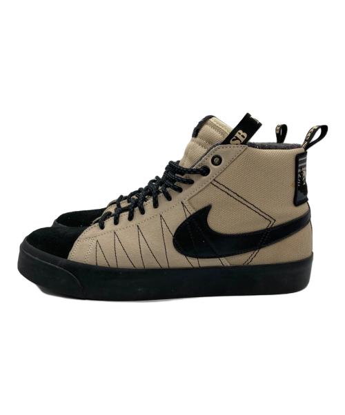NIKE（ナイキ）NIKE (ナイキ) SB ZOOM BLAZER MID PRM　SBズームブレーザーミッドPRM ベージュ×ブラック サイズ:27.5の古着・服飾アイテム