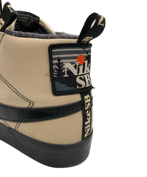 NIKE（ナイキ）NIKE (ナイキ) SB ZOOM BLAZER MID PRM　SBズームブレーザーミッドPRM ベージュ×ブラック サイズ:27.5の古着・服飾アイテム