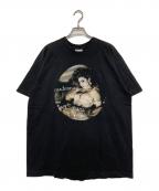 Hanesヘインズ）の古着「シングルステッチプリントTシャツ」｜ブラック