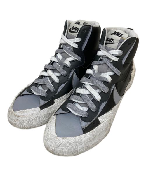 NIKE（ナイキ）NIKE (ナイキ) sacai (サカイ) sacai × NIKE BLAZER MID ブラック サイズ:26.5㎝の古着・服飾アイテム