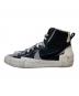 NIKE (ナイキ) sacai (サカイ) sacai × NIKE BLAZER MID ブラック サイズ:26.5㎝：8000円