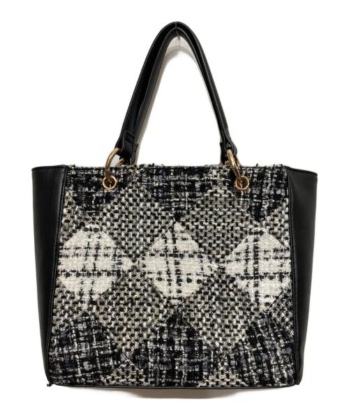DIANA（ダイアナ）DIANA (ダイアナ) ツイード2WAYショルダーバッグ ホワイト×ブラックの古着・服飾アイテム
