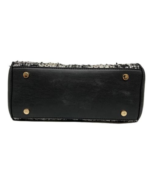 DIANA（ダイアナ）DIANA (ダイアナ) ツイード2WAYショルダーバッグ ホワイト×ブラックの古着・服飾アイテム