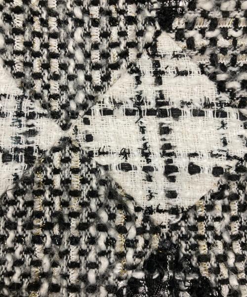 DIANA（ダイアナ）DIANA (ダイアナ) ツイード2WAYショルダーバッグ ホワイト×ブラックの古着・服飾アイテム