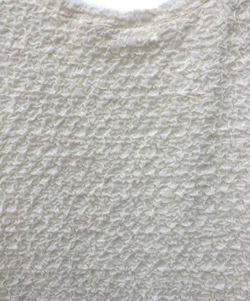 LAGUNA MOON（ラグナムーン）LAGUNA MOON (ラグナムーン) シュリンクカットソーセットベアワンピース ホワイト×ブラック サイズ:Sの古着・服飾アイテム