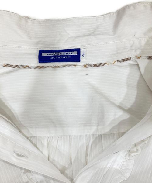 BURBERRY BLUE LABEL（バーバリー ブルー レーベル）BURBERRY BLUE LABEL (バーバリーロンドンブルーレーベル) 切替ワンピース ホワイト サイズ:SIZE 36の古着・服飾アイテム