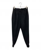 ETRE TOKYOエトレトウキョウ）の古着「ノンウールツィードジョガーパンツ」｜ブラック