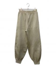 STUNNING LURE（スタニングルアー）の古着「メタルヤーンニットパンツ」｜ベージュ