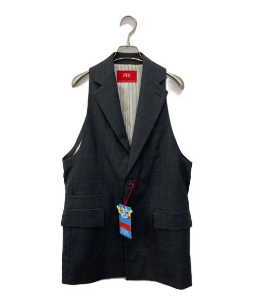 ZARA（ザラ）ZARA (ザラ) HARRY LAMBERT (ハリー・ランバート) ベスト グレー サイズ:Lの古着・服飾アイテム