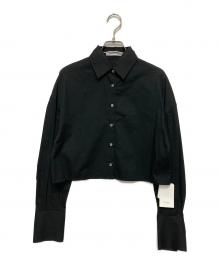 ETRE TOKYO（エトレトウキョウ）の古着「ショート丈シャツ」｜ブラック