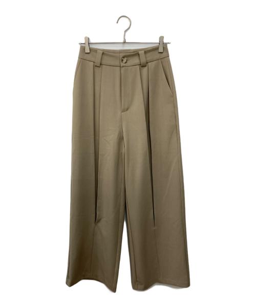 ALEXIA STAM（アリシアスタン）ALEXIA STAM (アリシアスタン) タックパンツ ベージュ サイズ:Mの古着・服飾アイテム