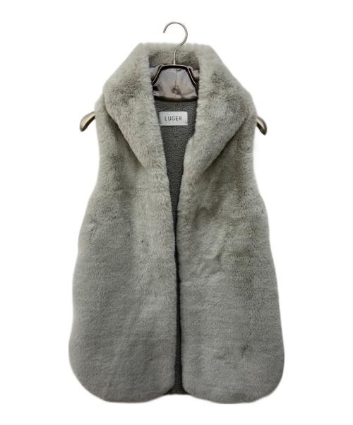 Luger（ルガー）LUGER (ルガー) ファーコート グレー サイズ:FREEの古着・服飾アイテム