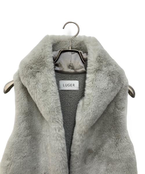 Luger（ルガー）LUGER (ルガー) ファーコート グレー サイズ:FREEの古着・服飾アイテム