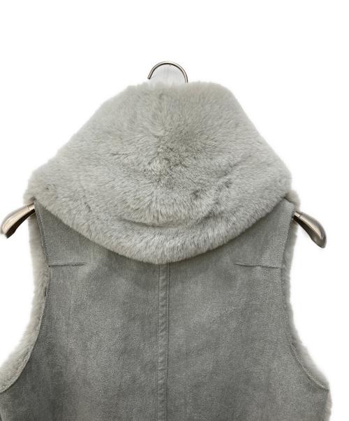 Luger（ルガー）LUGER (ルガー) ファーコート グレー サイズ:FREEの古着・服飾アイテム