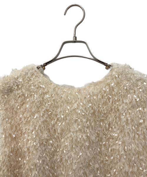 CADUNE（カデュネ）CADUNE (カデュネ) フリンジベスト アイボリー サイズ:SIZE 27の古着・服飾アイテム