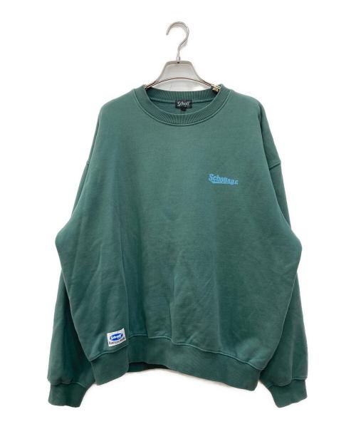 Schott（ショット）Schott (ショット) クルーネックスウェット グリーン サイズ:Lの古着・服飾アイテム