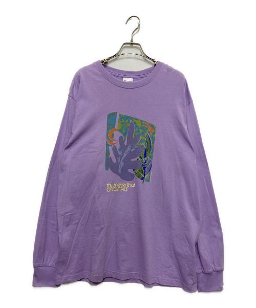 thisisneverthat（ディスイズネバーザット）thisisneverthat (ディスイズネバーザット) ロングスリーブカットソー パープル サイズ:Lの古着・服飾アイテム