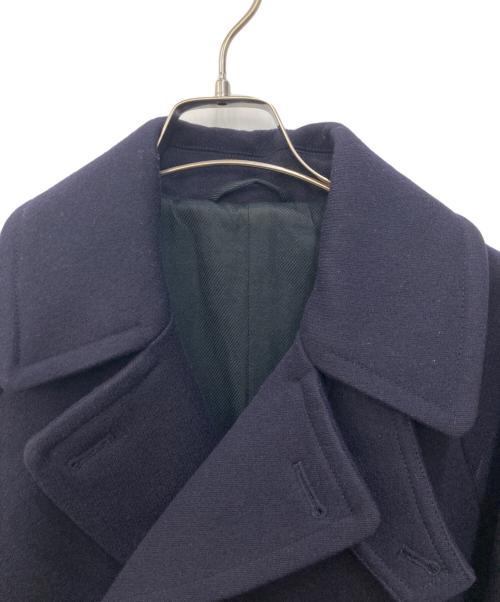 COMOLI（コモリ）COMOLI (コモリ) Cavalier Melton Double Breasted Coat ネイビー サイズ:Lの古着・服飾アイテム