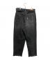 doublet (ダブレット) CASHMERE DENIM WIDE TAPERED TROUSERS グレー サイズ:Ｍ：12000円