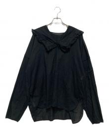 CITYSHOP（シティショップ）の古着「BIG COLLAR SHIRT 2」｜ブラック