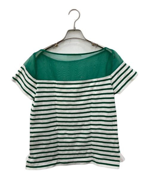 sacai luck（サカイラック）sacai luck (サカイラック) ボーダーカットソー グリーン サイズ:SIZE 2の古着・服飾アイテム