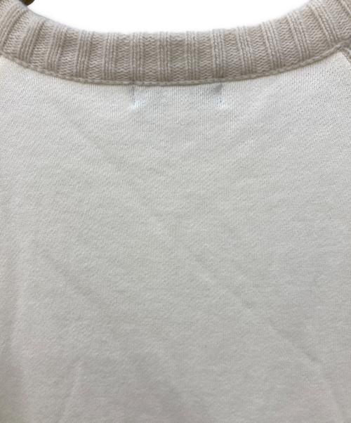 BLUE LABEL CRESTBRIDGE（ブルーレーベルクレストブリッジ）BLUE LABEL CRESTBRIDGE (ブルーレーベルクレストブリッジ) 袖切替スウェット ホワイト サイズ:SIZE 38の古着・服飾アイテム