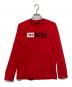 DIESEL（ディーゼル）の古着「ロングスリーブカットソー」｜レッド