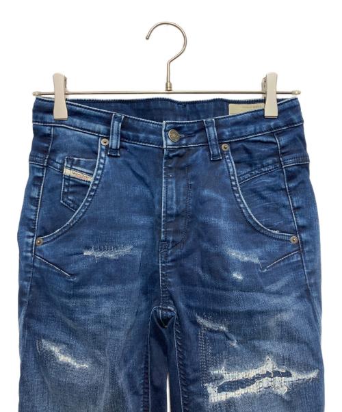 DIESEL（ディーゼル）DIESEL (ディーゼル) ジョグダメージ加工デニムパンツ インディゴ サイズ:SIZE 10Yの古着・服飾アイテム