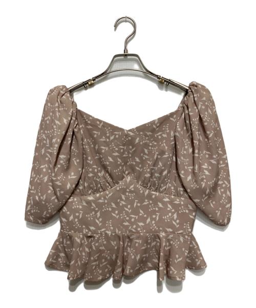 HER LIP TO（ハーリップトゥ）HER LIP TO (ハーリップトゥ) Muguet-Printed Romantic Set ベージュ サイズ:Mの古着・服飾アイテム