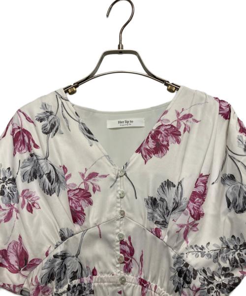 HER LIP TO（ハーリップトゥ）Her lip to (ハーリップトゥ) Full Of Love Long Dress ピンク サイズ:Mの古着・服飾アイテム