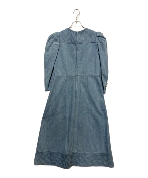 BORDERS at BALCONY（ボーダーズアットバルコニー）BORDERS AT BALCONY (ボーダーズアットバルコニー) DENIM QUILTED DRESS インディゴ サイズ:Mの古着・服飾アイテム