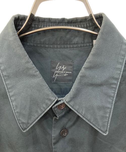 Yohji Yamamoto COSTUME D' HOMME（ヨウジヤマモト コスチュームドオム）Yohji Yamamoto COSTUME D' HOMME (ヨウジヤマモト コスチュームドオム) レギュラーカラーシャツ ブラック サイズ:SIZE 3の古着・服飾アイテム