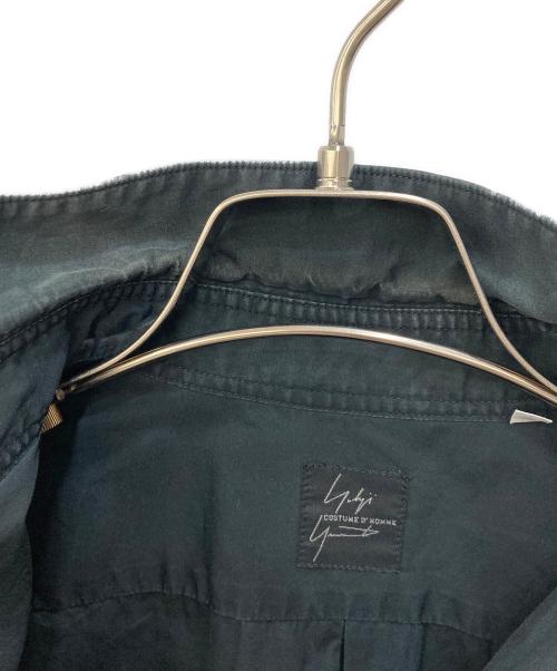 Yohji Yamamoto COSTUME D' HOMME（ヨウジヤマモト コスチュームドオム）Yohji Yamamoto COSTUME D' HOMME (ヨウジヤマモト コスチュームドオム) レギュラーカラーシャツ ブラック サイズ:SIZE 3の古着・服飾アイテム