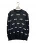 TTT MSW（ティー）の古着「総柄ニット」｜ブラック