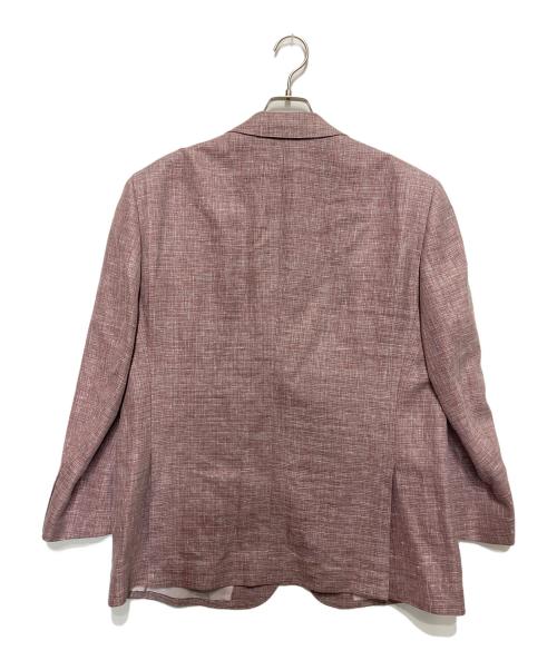 LANVIN COLLECTION（ランバンコレクション）LANVIN COLLECTION (ランバンコレクション) ウール×リネン×シルクツイード2Bジャケット レッド サイズ:SIZET50の古着・服飾アイテム