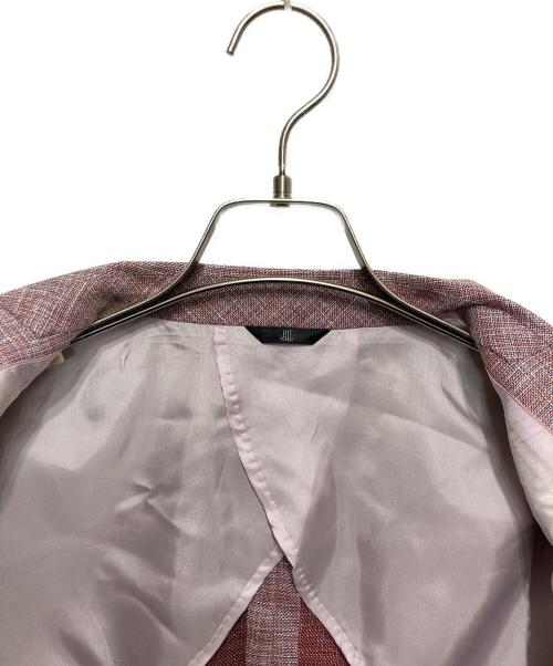 LANVIN COLLECTION（ランバンコレクション）LANVIN COLLECTION (ランバンコレクション) ウール×リネン×シルクツイード2Bジャケット レッド サイズ:SIZET50の古着・服飾アイテム