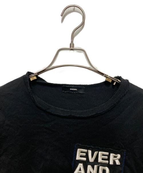 DIESEL（ディーゼル）DIESEL (ディーゼル) クルーネックTシャツ ブラック サイズ:XSの古着・服飾アイテム