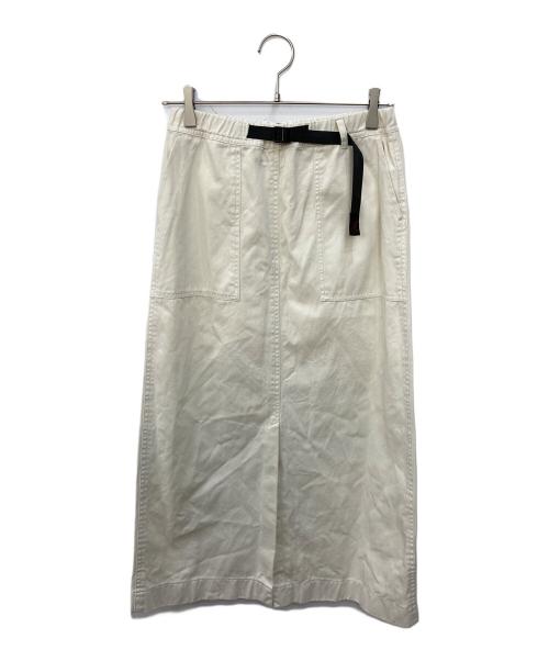GRAMICCI（グラミチ）GRAMICCI (グラミチ) ロングベイカースカート ホワイト サイズ:Ｍの古着・服飾アイテム