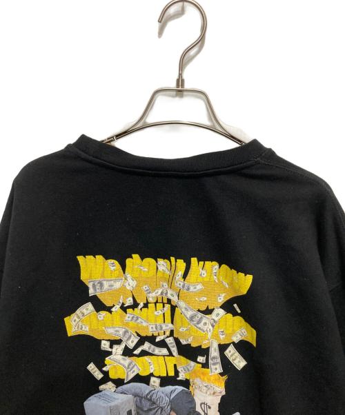 DALL CLOTHING（ダルクロージング）DALL CLOTHING (ダルクロージング) プリントスウェット ブラック サイズ:XLの古着・服飾アイテム