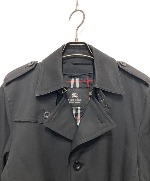 BURBERRY BLACK LABEL（バーバリーブラックレーベル）BURBERRY BLACK LABEL (バーバリーブラックレーベル) ライナー付ステンカラーコート ブラック サイズ:Mの古着・服飾アイテム
