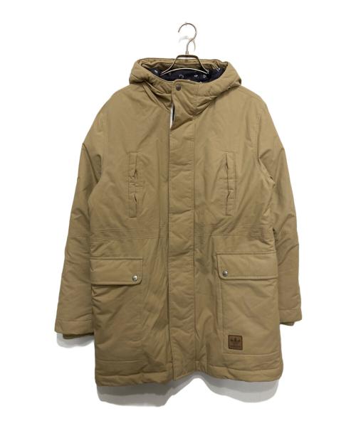 adidas Originals（アディダスオリジナル）adidas originals (アディダスオリジナル) ダウンジャケット ベージュ サイズ:Lの古着・服飾アイテム